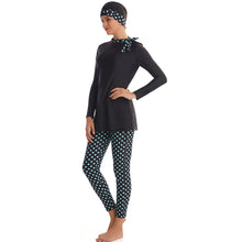 Load image into Gallery viewer, Scarf Collar Style Modest  Muslim Swimwear Burkini
